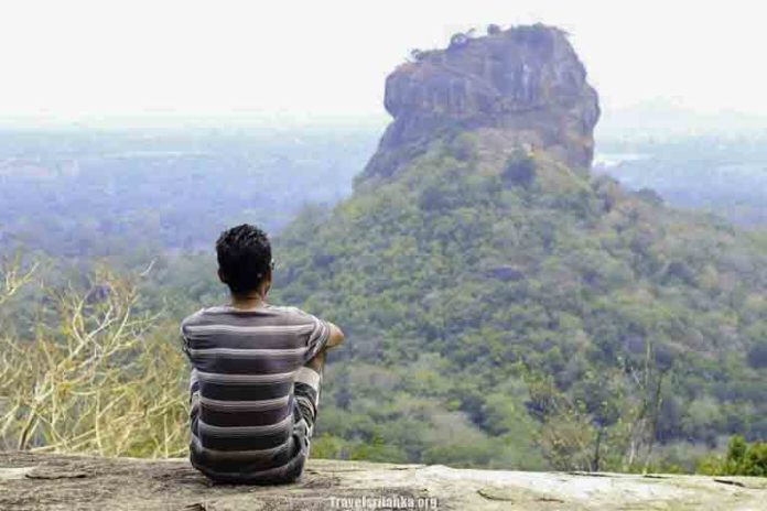 Overlooking Sigiriya from Pidurangala rock