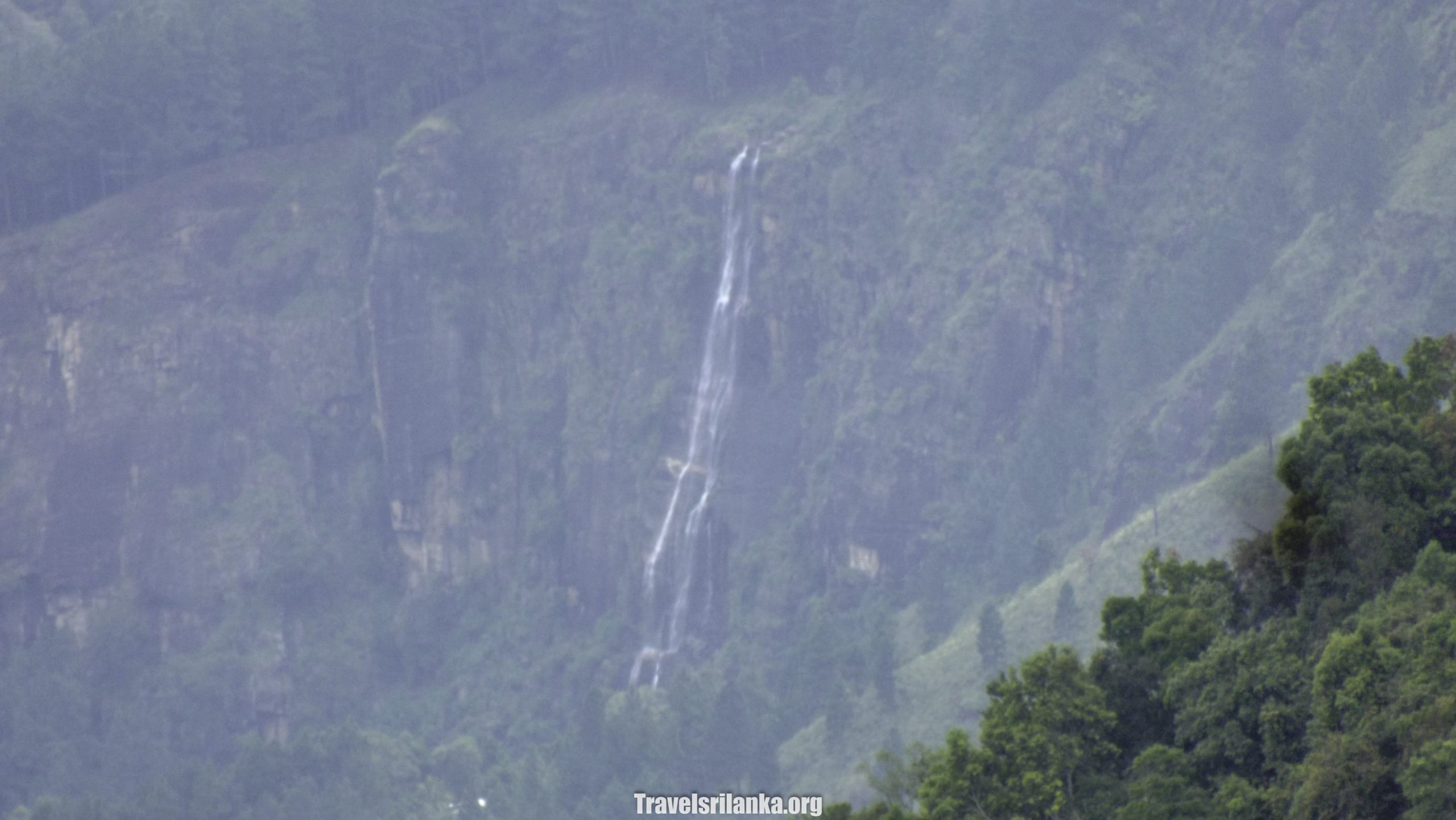 Babarakanda waterfall from idalgasinna Mountain