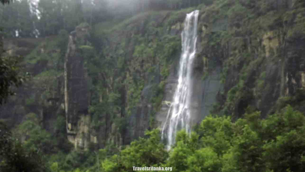 Bambarakanda Falls – Sri Lanka's tallest waterfall at 263m. Explore trekking and camping in this scenic destination